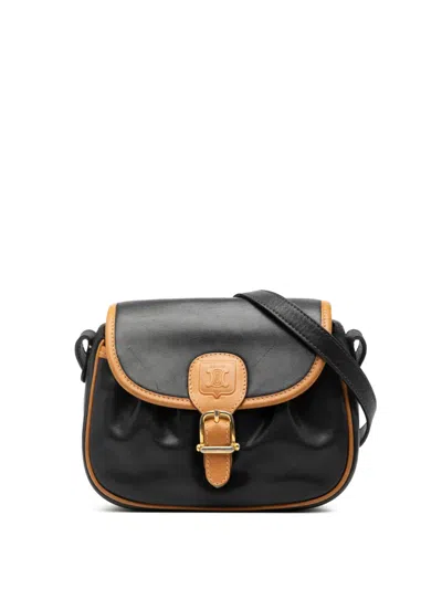 Pre-owned Celine 2007 Leather Crossbody Bag In Black