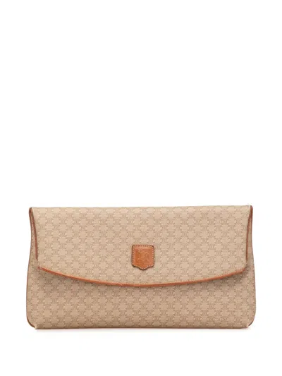 Pre-owned Celine 2007 Macadam Coated Canvas Clutch Bag