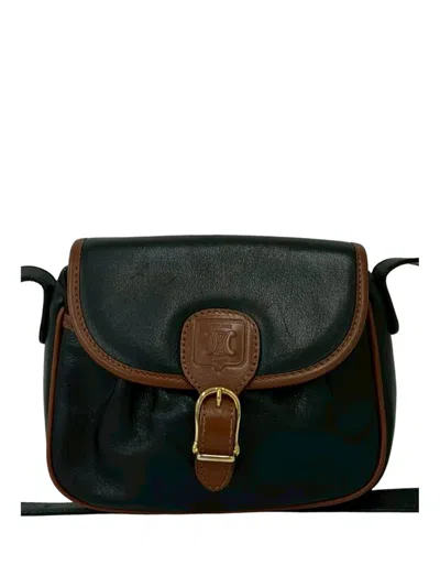 Pre-owned Celine 2008 Leather Crossbody Bag In Black