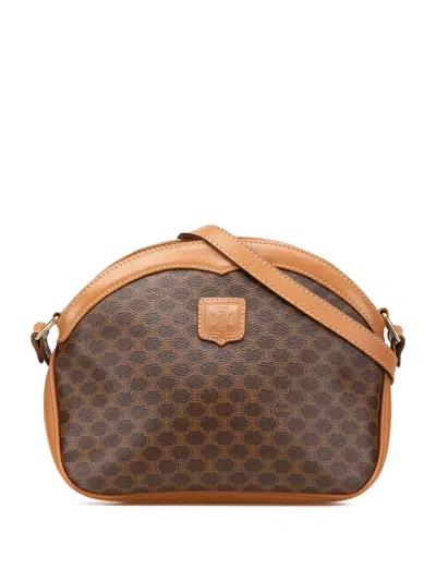 Pre-owned Celine 2008 Macadam Coated Canvas Crossbody Bag