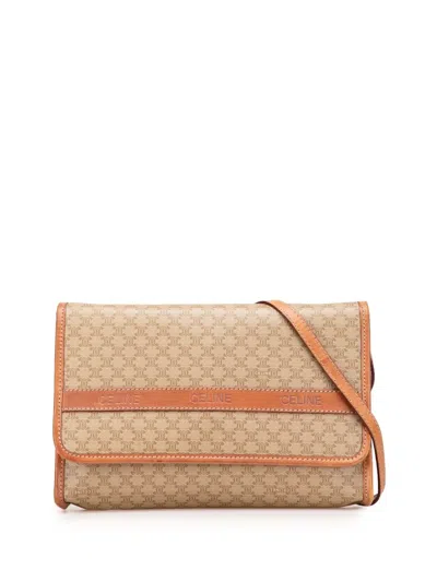 Pre-owned Celine 2009 Macadam Coated Canvas Crossbody Bag