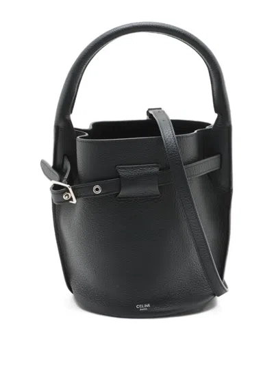 Pre-owned Celine 2010-2024 Leather Bucket Bag In Black
