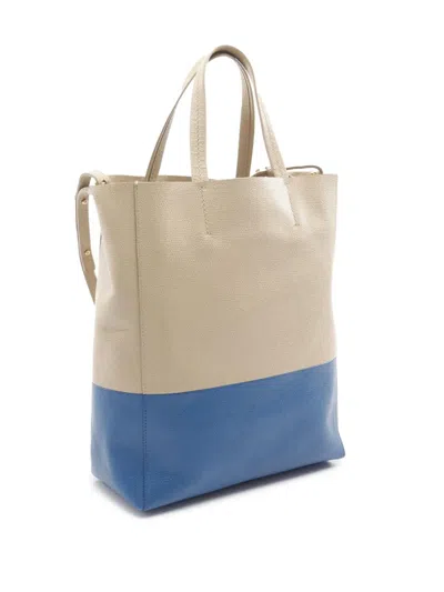 Pre-owned Celine 2010-2025 Small Calfskin Vertical Cabas Tote Bag In Brown