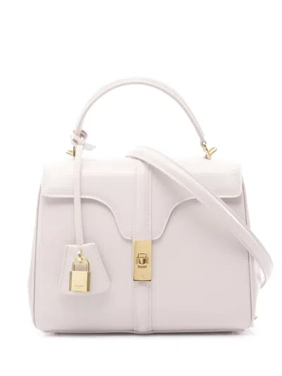 Pre-owned Celine 2010-2025 Small Leather 16 Satchel In Pink