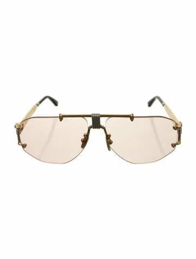 Pre-owned Celine 2010's Aviator Sunglasses In Gold