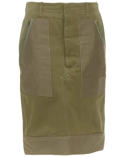 Pre-owned Celine 2010 Cotton Patchwork Skirt, Size Fr 40 (authentic Pre-loved)