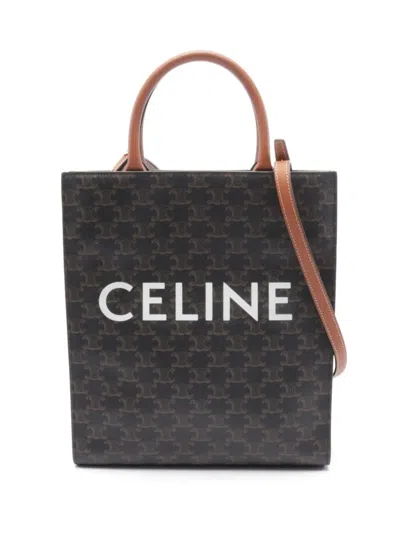 Pre-owned Celine 2010 Hippopotamus Small Tote Bag In 褐色