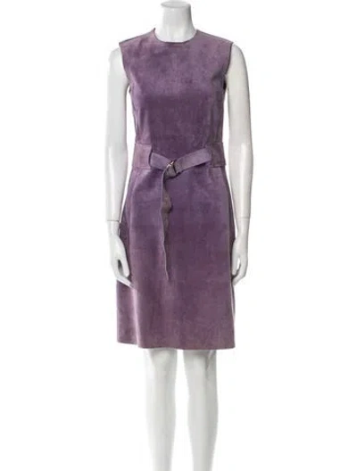 Pre-owned Celine 2010's Knee-length Dress In Purple