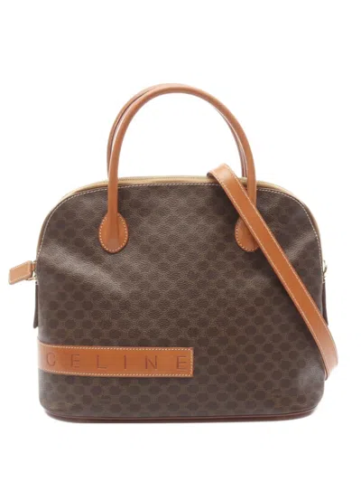 Pre-owned Celine 2010 Macadam Handbag In Brown