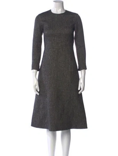 Pre-owned Celine 2010's Midi Length Dress In Gray
