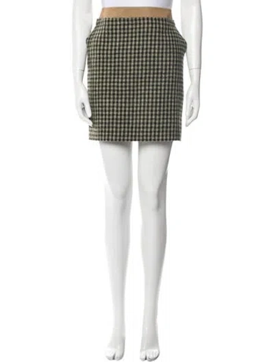 Pre-owned Celine 2010's Mini Skirt In Green