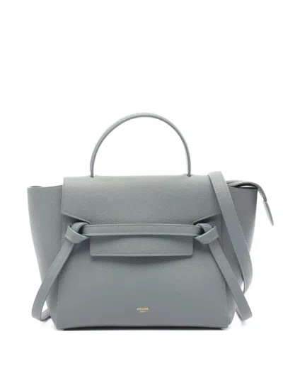 Pre-owned Celine 2010 Mini Two-way Belt Bag In Gray