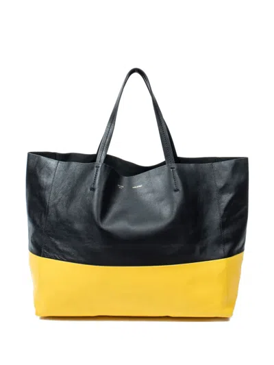 Pre-owned Celine 2010 Two-tone Tote Bag In Black
