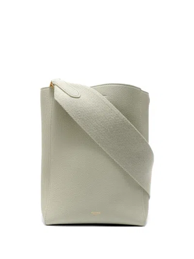 Pre-owned Celine 2010-2020s Sangle Bucket Shoulder Bag In Green