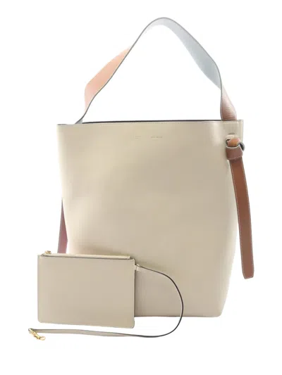 Pre-owned Celine 2010-2025 Small Twisted Cabas Shoulder Bag In Neutral