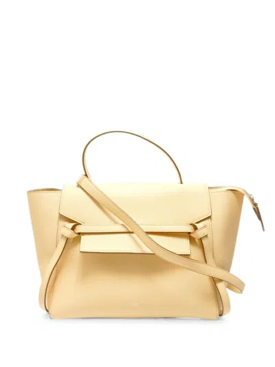 Pre-owned Celine 2010-2025s Belt Leather Tote Bag In Neutral