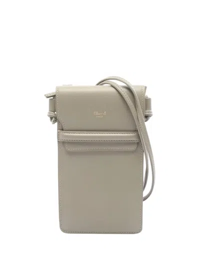Pre-owned Celine 2010-2026 Leather Phone Pouch Crossbody Bag In Green
