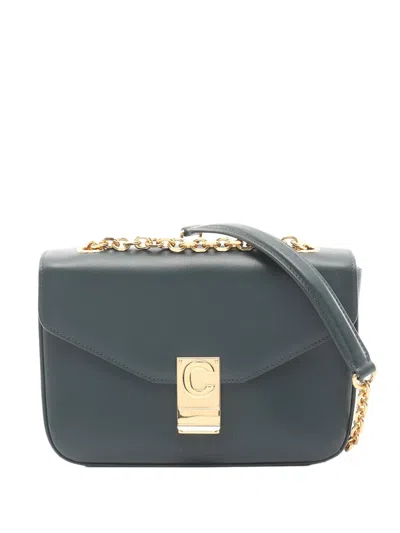 Pre-owned Celine 2010-2026 Medium C Crossbody Bag In Green