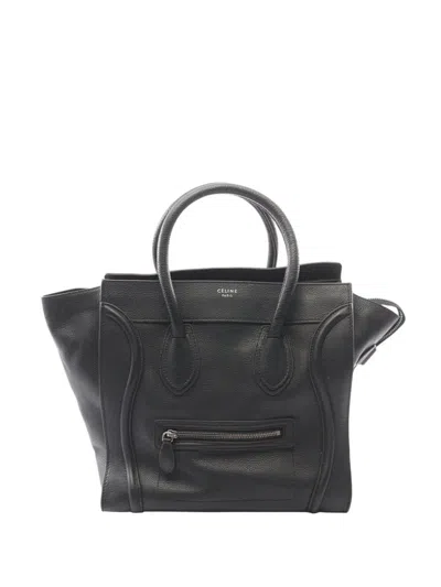 Pre-owned Celine 2010-2026 Mini Luggage Tote Bag In Black