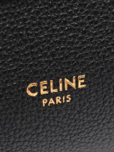 Pre-owned Celine 2010-2026 Small Calfskin Little Luggage Top Handle Bag Satchel In Black