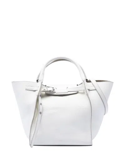 Pre-owned Celine 2010-2026 Small Supple Grained Calfskin Big Bag Satchel In White