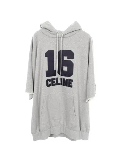 Pre-owned Celine 2010s 16-patch Hoodie In Grey