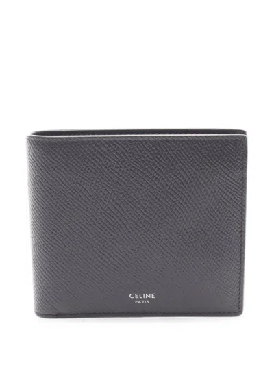 Pre-owned Celine 2010s Bi-fold Leather Wallet In Black