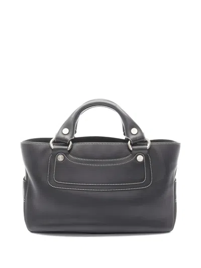 Pre-owned Celine 2010s Boogie Leather Tote Bag In Black