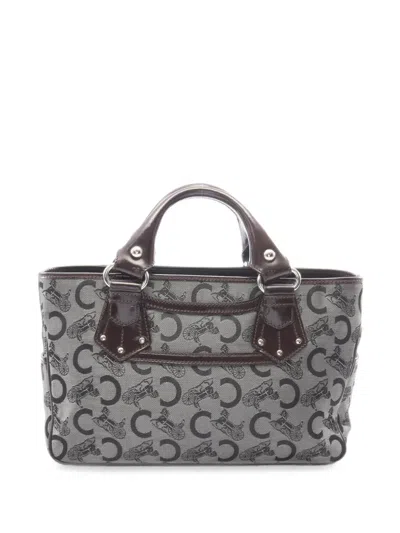 Pre-owned Celine 2010s Boogie Monogram Tote Bag In Grey
