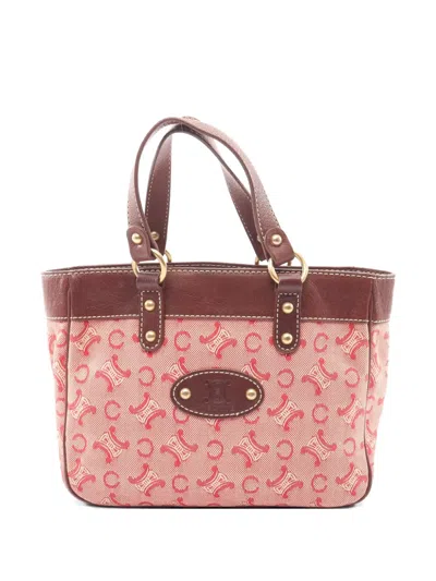 Pre-owned Celine 2010s C Macadam Tote Bag In Pink