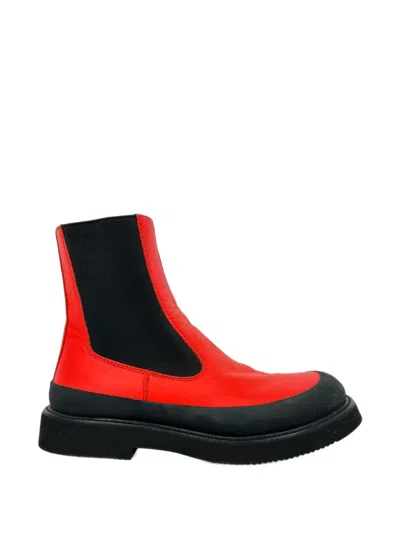 Pre-owned Celine 2010s Chelsea Boots In Red