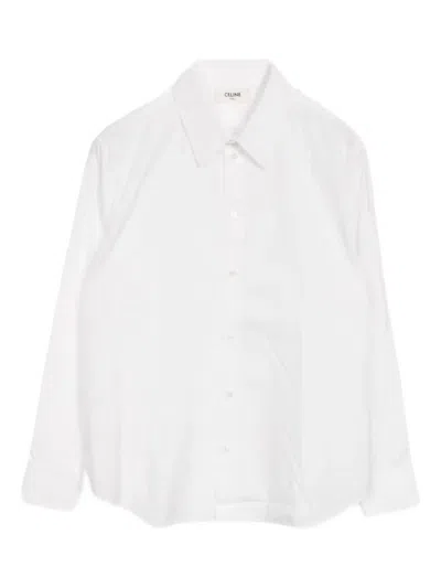 Pre-owned Celine 2010s Cotton Shirt In White