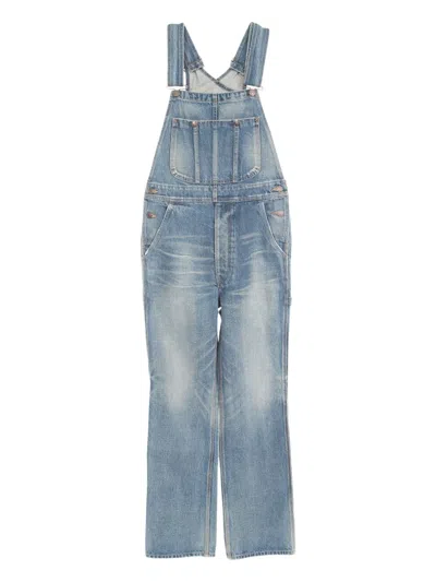 Pre-owned Celine 2010s Denim Cotton Jumpsuit In Blue