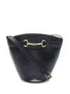 Celine 2010s Horsebit Bucket Bag In Black