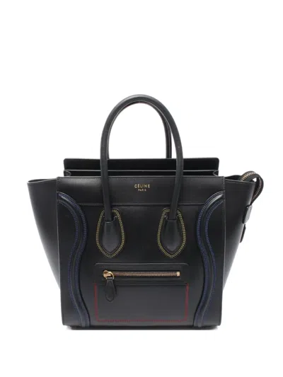 Pre-owned Celine 2010s Leather Shopper Bag In Black