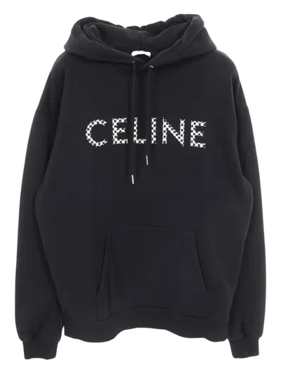 Pre-owned Celine 2010s Logo-print Hoodie In Black