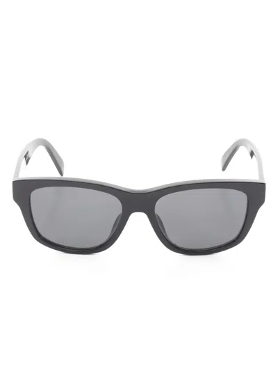 Pre-owned Celine 2010s Logo Square Sunglasses In Black