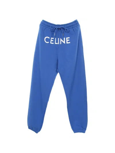 Pre-owned Celine 2010s Logo-print Track Pants In Blue
