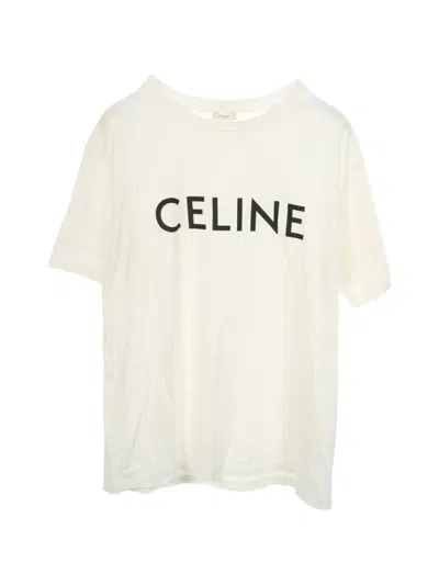 Pre-owned Celine 2010s Logo-print T-shirt In White