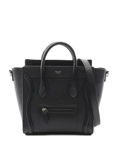 Pre-owned Celine 2010s Luggage Nano Handbag In Black