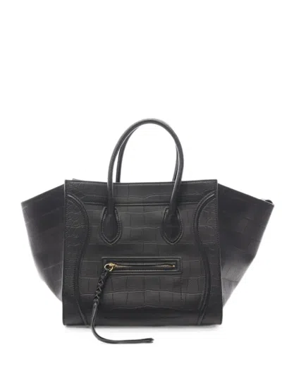 Pre-owned Celine 2010s Luggage Phantom Tote Bag In Black