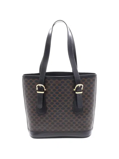 Pre-owned Celine 2010s Macadam Tote Bag In Brown