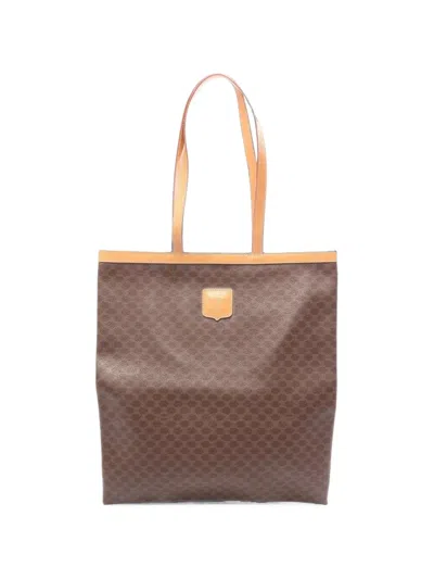Pre-owned Celine 2010s Macadam Tote Bag In Brown
