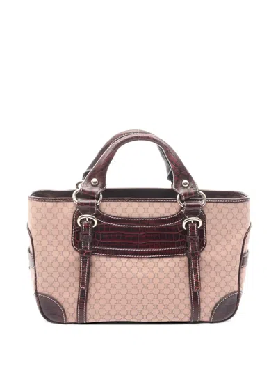 Pre-owned Celine 2010s Macadam Tote Bag In Neutral