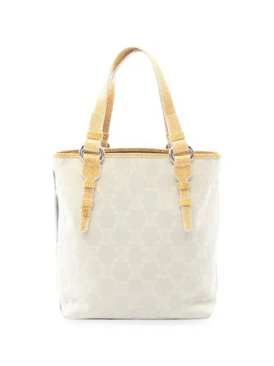 Pre-owned Celine 2010s Macadam Tote Bag In Neutrals
