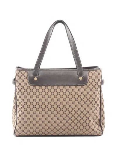 Pre-owned Celine 2010s Macadam-canvas Tote Bag In Neutral