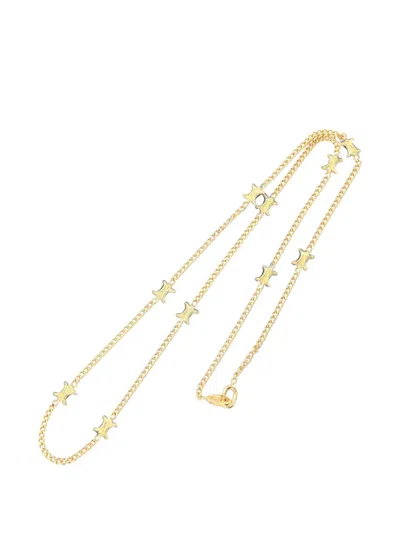 Pre-owned Celine 2010s Macadam-motif Necklace In Gold
