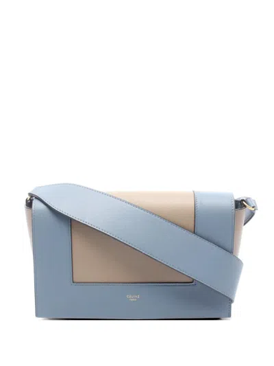 Pre-owned Celine 2010s Medium Frame Shoulder Bag In Blue