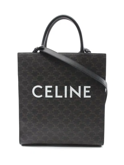 Pre-owned Celine 2010s Medium Vertical Hippopotamus Tote Bag In 黑色