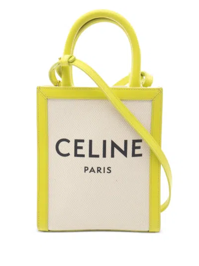 Pre-owned Celine 2010s Mini Vertical Cabas Handbag In Neutral